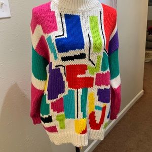 COPY - COPY - COPY - Vintage 1980’s One Step Up Hand Knitted